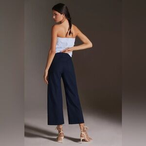 Maeve by Anthropologie The Colette Cropped Pants Navy Size 6 NWT